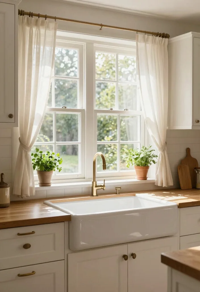 12 Kitchen Lighting Ideas Over the Sink Area 7. Natural Light Enhancement 0