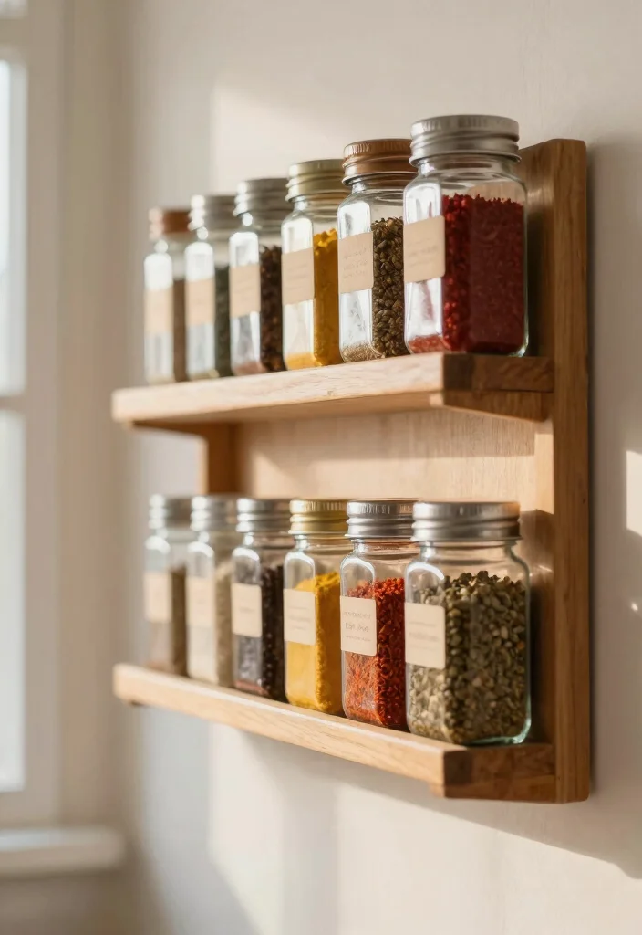 12 Kitchen Rack and Shelf Ideas for Organized Storage 1 12 Kitchen Rack and Shelf Ideas for Organized Storage 1. Wall Mounted Spice Rack 0