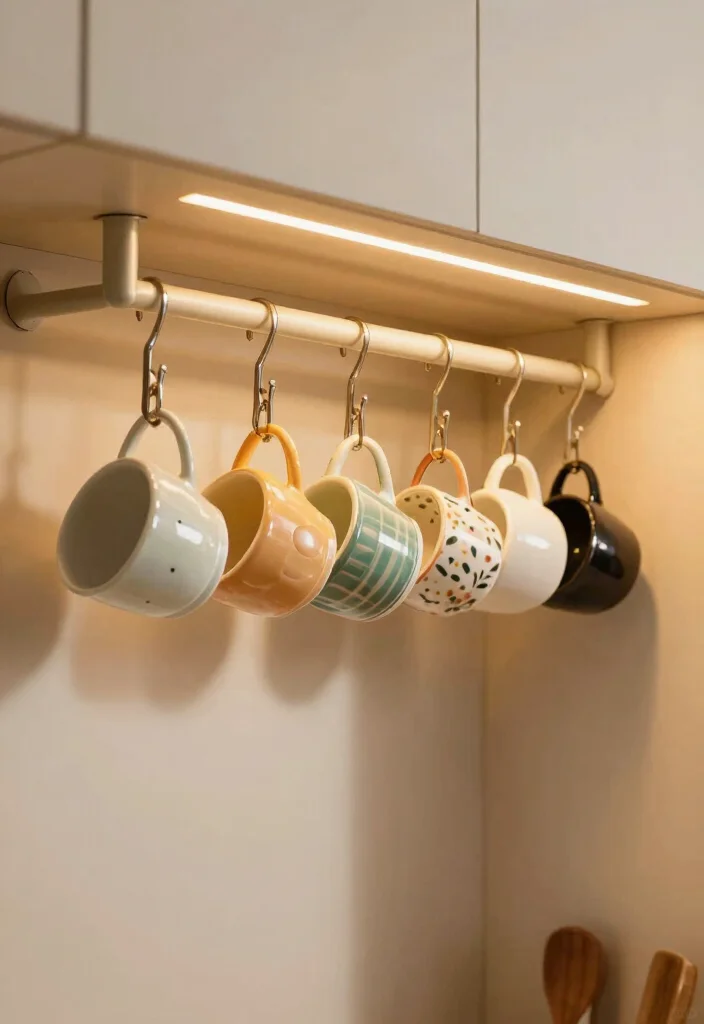 12 Kitchen Rack and Shelf Ideas for Organized Storage 61 12 Kitchen Rack and Shelf Ideas for Organized Storage 11. Under Cabinet Hanging Racks 0