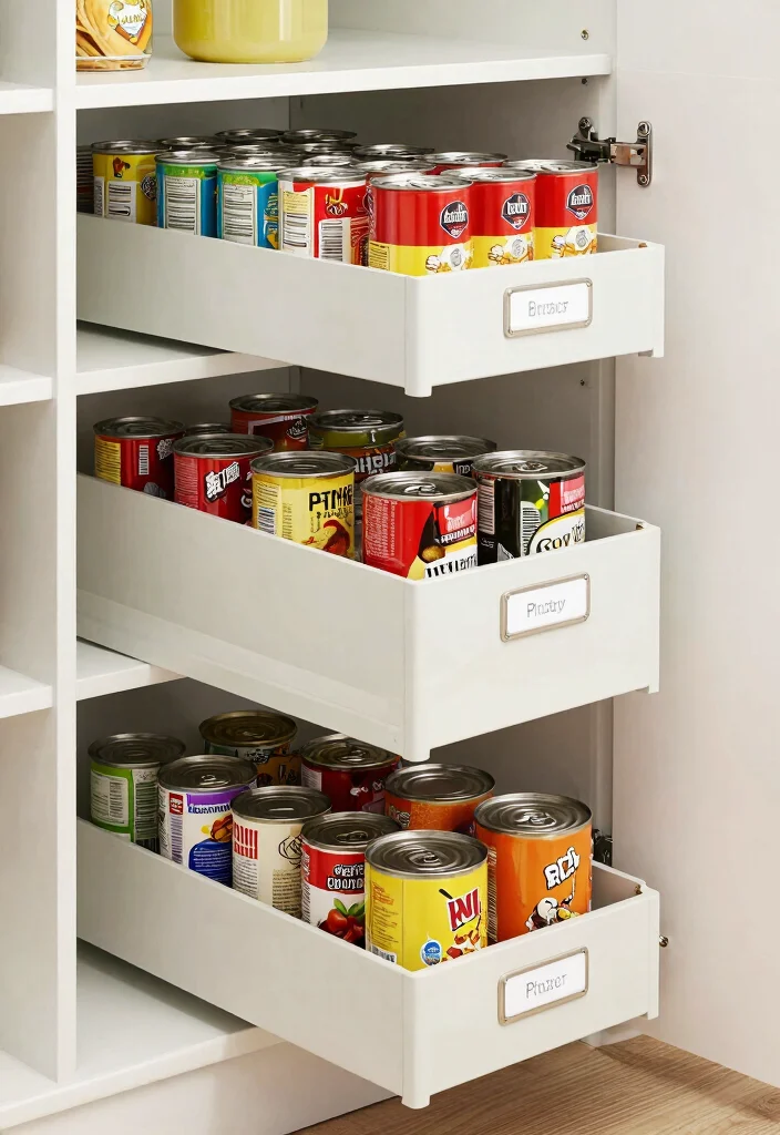 12 Kitchen Rack and Shelf Ideas for Organized Storage 57 12 Kitchen Rack and Shelf Ideas for Organized Storage 7. Pull Out Pantry Shelves 0