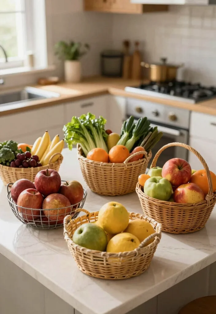 12 Kitchen Rack and Shelf Ideas for Organized Storage 58 12 Kitchen Rack and Shelf Ideas for Organized Storage 8. Baskets for Organized Goodies 0