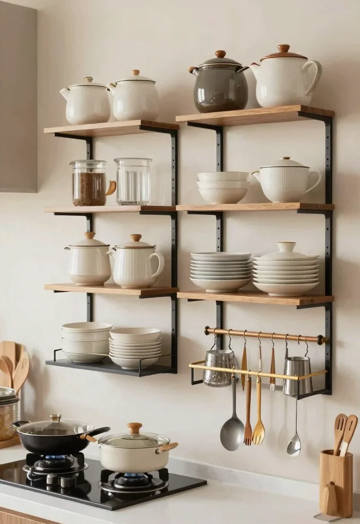 12 Kitchen Rack and Shelf Ideas for Organized Storage 63 12 Kitchen Rack and Shelf Ideas for Organized Storage Conclusion 0