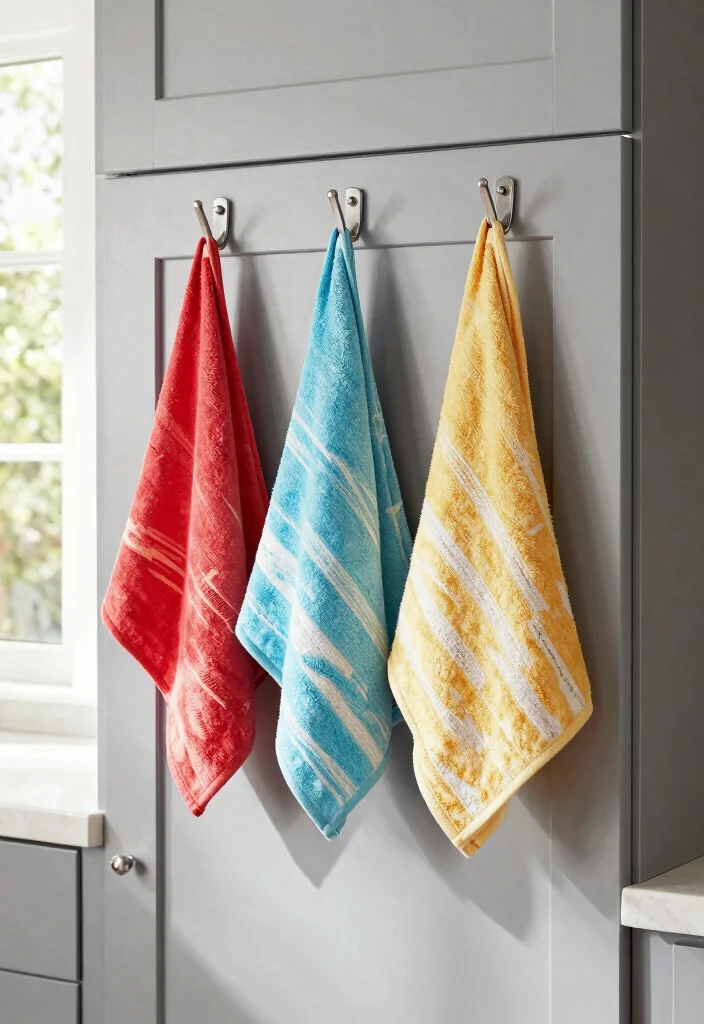 12 Kitchen Towel Storage Ideas for Easy Access 34 12 Kitchen Towel Storage Ideas for Easy Access 4. Over the Door Hooks 0