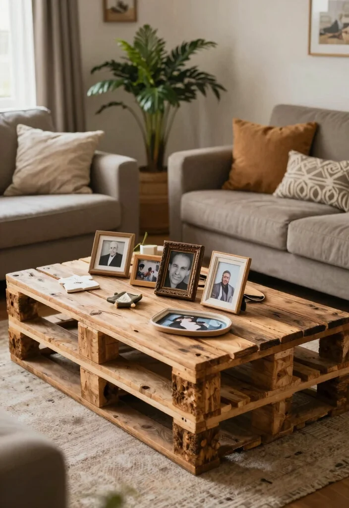 12 Living Room Coffee Table Ideas for Style and Function 12. The DIY Delight 0