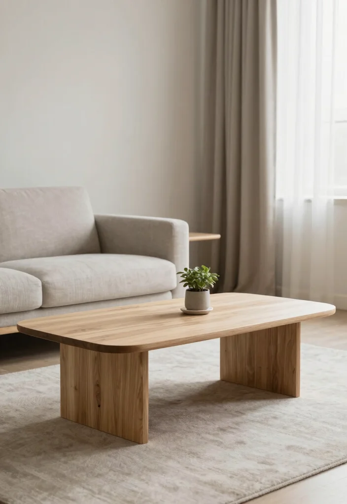 12 Living Room Coffee Table Ideas for Style and Function 8. The Minimalist Touch 0
