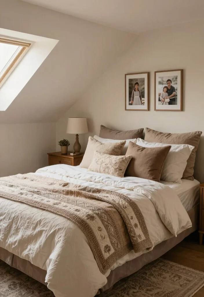 12 Master Attic Bedroom Ideas with Sloped Ceilings 62 12 Master Attic Bedroom Ideas with Sloped Ceilings 12. Prioritize Comfort Above All 0