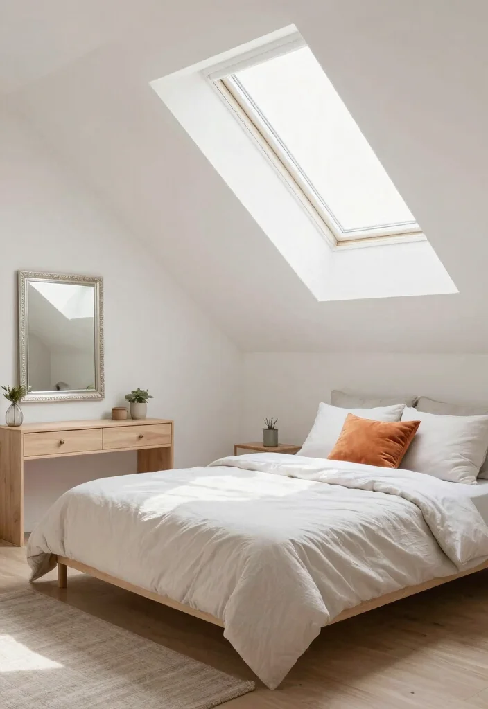 12 Master Attic Bedroom Ideas with Sloped Ceilings 25 12 Master Attic Bedroom Ideas with Sloped Ceilings 5. Utilize Light Colors to Enhance Space 0