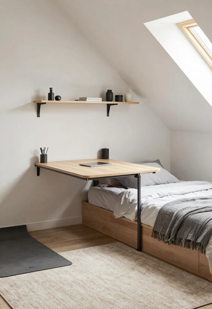 12 Master Attic Bedroom Ideas with Sloped Ceilings 39 12 Master Attic Bedroom Ideas with Sloped Ceilings 9. Create a Multi Functional Space 0