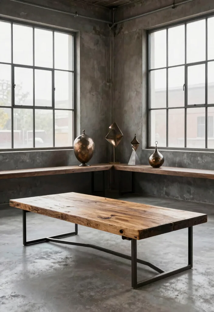 12 Men Living Room Ideas with Clean Masculine Style 6. Industrial Accents 0