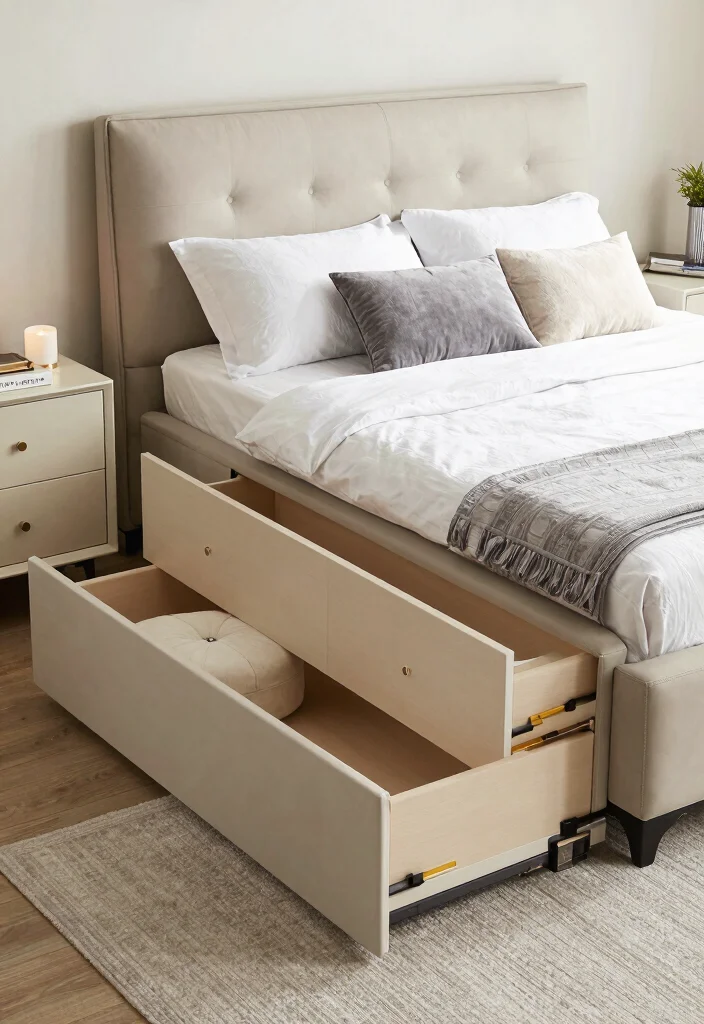 12 Pottery Barn Bedroom Ideas with Cozy Luxury Style 7. Multi Functional Furniture 0