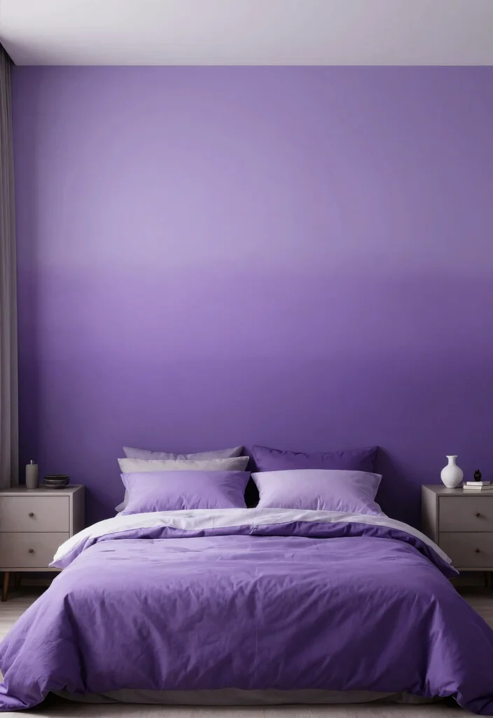 12 Purple Bedroom Ideas for Teens with Personality 11. Soft Color Gradients 0