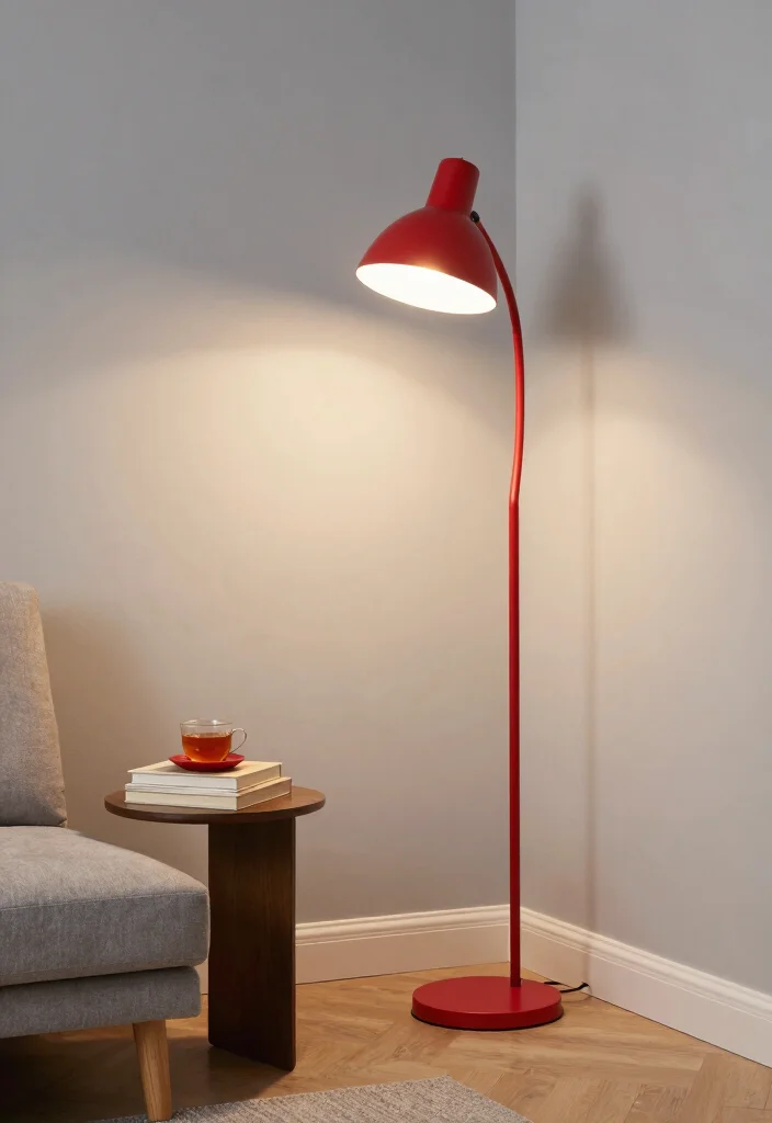 12 Red Living Room Decor Ideas with Strong Personality 61 12 Red Living Room Decor Ideas with Strong Personality 11. Red Lighting Fixtures 0