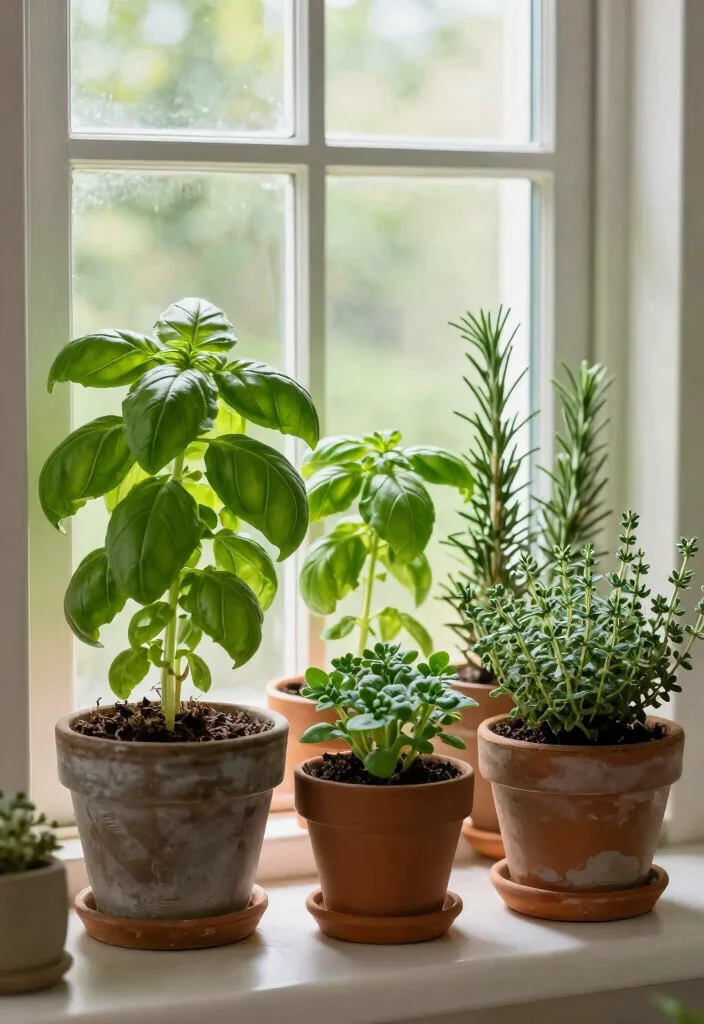 12 Small Country Kitchen Ideas with Cozy Charm 8. Herb Gardens for Freshness 0