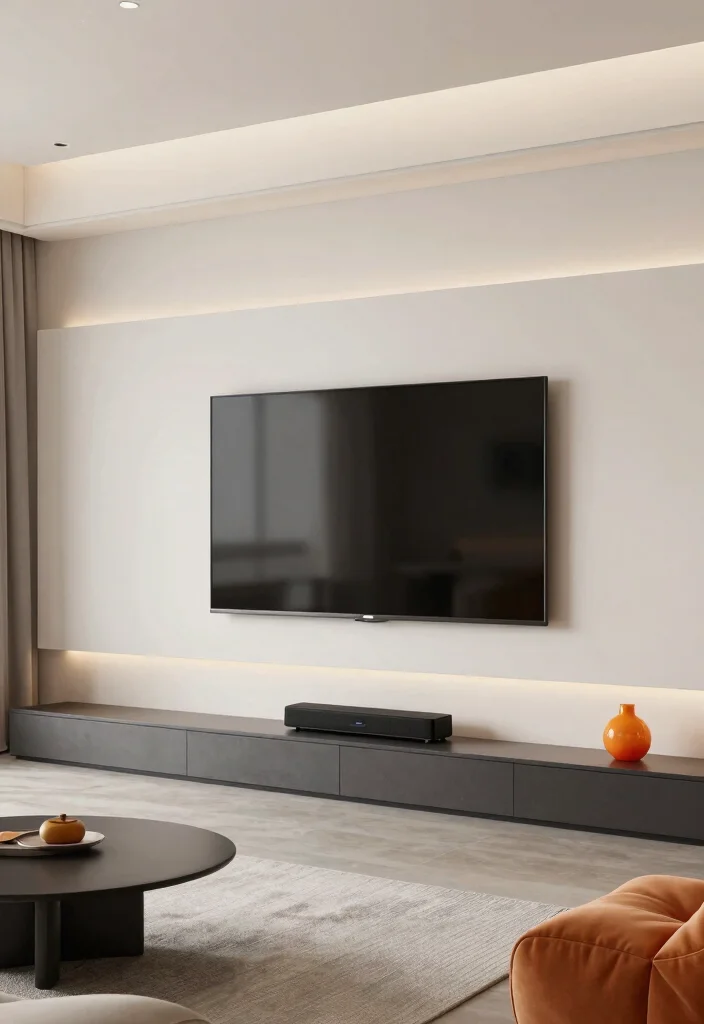 12 Small Long Living Room Ideas with Better Balance 8. Integrated Technology 0