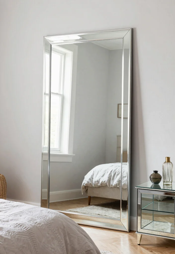 12 Small Main Bedroom Ideas That Feel Balanced 27 12 Small Main Bedroom Ideas That Feel Balanced 7. Incorporate Mirrors 0