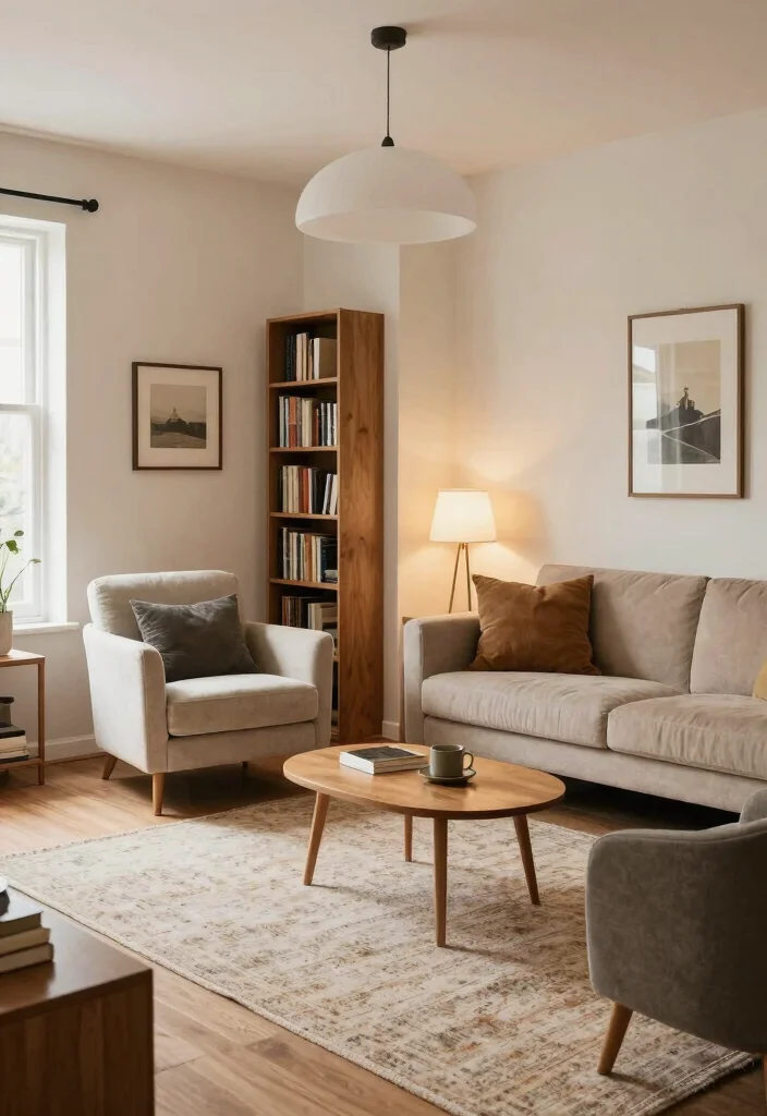 12 Snug Living Room Ideas for Small Cozy Spaces 8. Create Zones 0