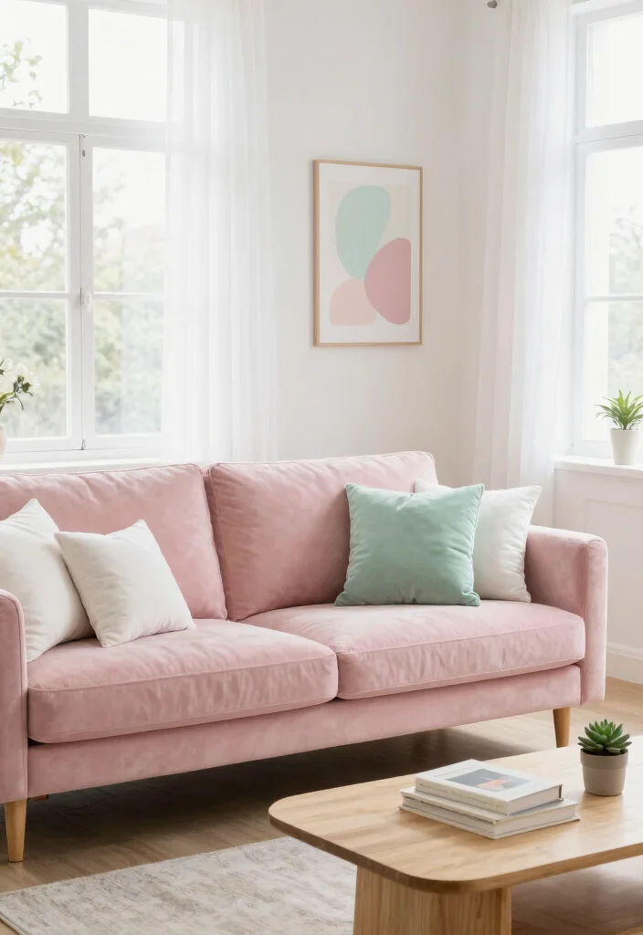 12 Velvet Sofa Living Room Ideas with Soft Texture 2 12 Velvet Sofa Living Room Ideas with Soft Texture 2. Soft Pastel Dreams 0