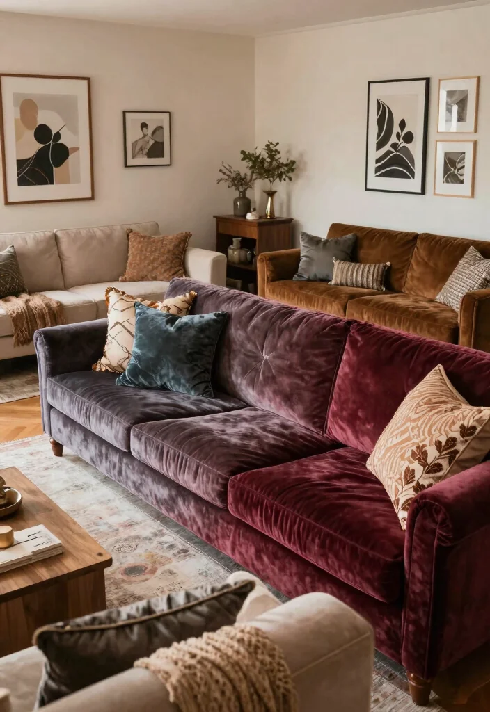 12 Velvet Sofa Living Room Ideas with Soft Texture 63 12 Velvet Sofa Living Room Ideas with Soft Texture Conclusion 0