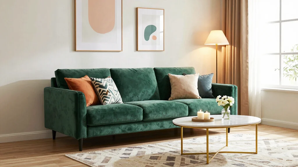 12 Velvet Sofa Living Room Ideas with Soft Texture