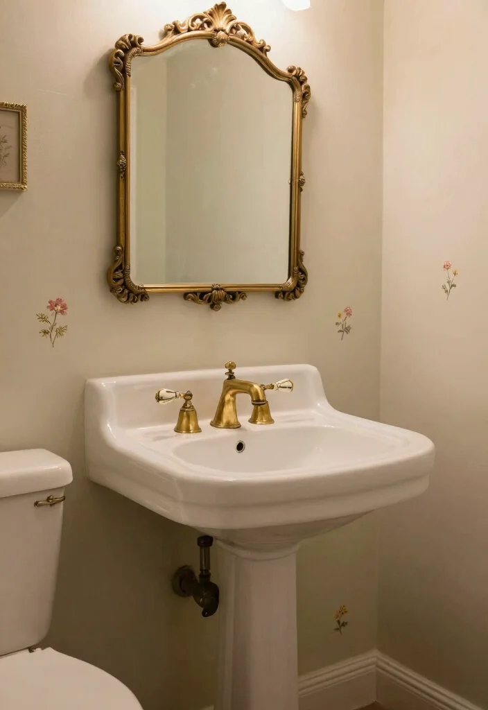 12 Vintage Retro Bathroom Ideas with Old School Charm 3. Vintage Bathroom Fixtures 0