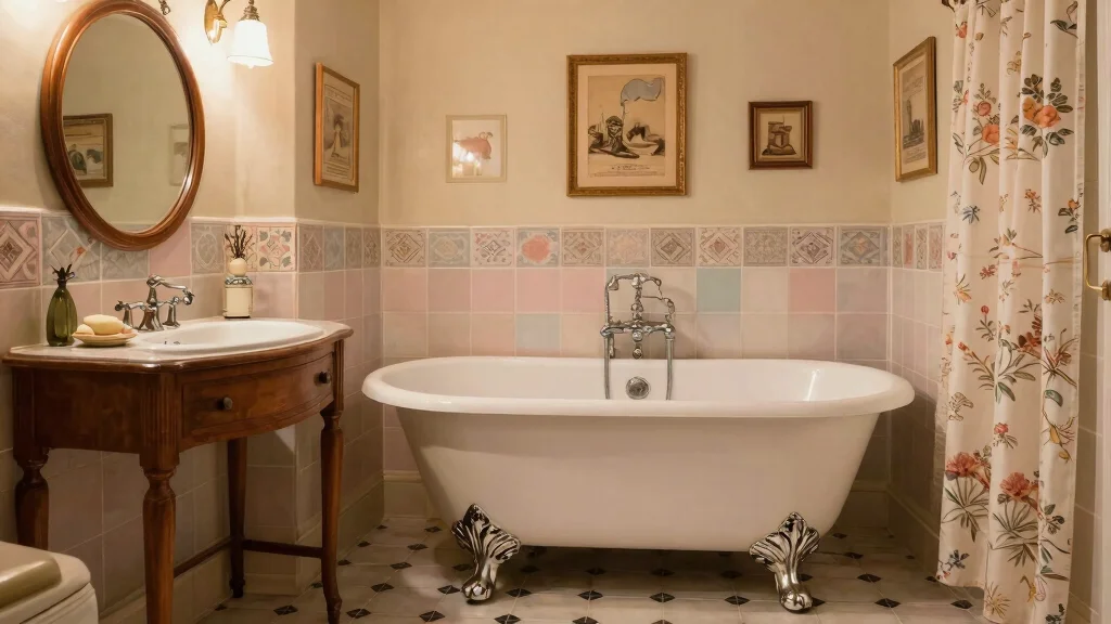 12 Vintage Retro Bathroom Ideas with Old School Charm