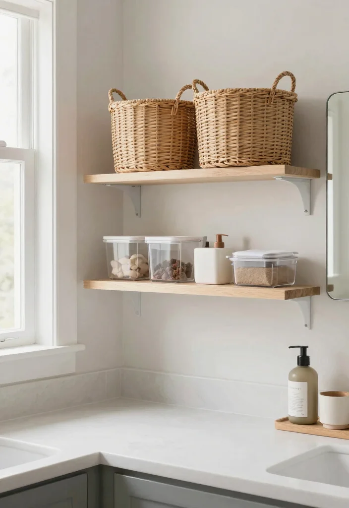 12 Zen Bathroom Ideas for a Calm Spa Inspired Mood 8. Mindful Organization 0