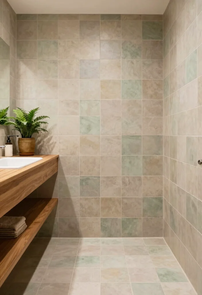 14 Bathroom Ceramic Tile Ideas for a Clean Timeless Look 4. Earthy Tones 0