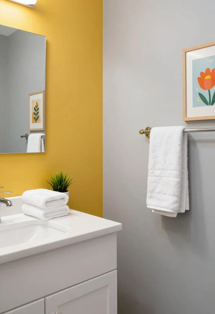14 Bathroom Color Ideas to Set the Right Mood 40 14 Bathroom Color Ideas to Set the Right Mood 10. Lively Mustard Yellow 0