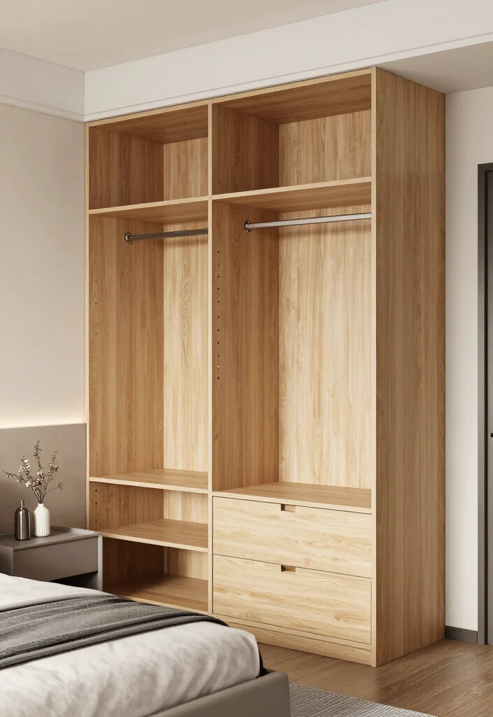14 Bedroom Wardrobe Design Ideas for Better Storage 11. Wardrobe with Modular Components 0