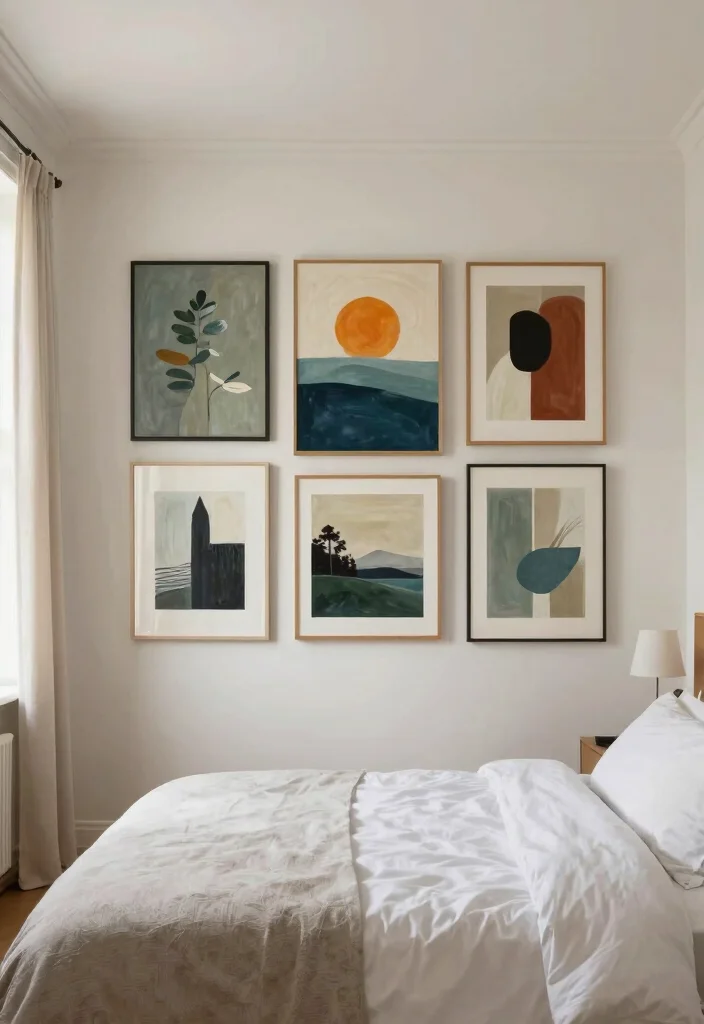 14 Contemporary Modern Bedroom Ideas with Clean Lines 13. Personalize with Artwork 0