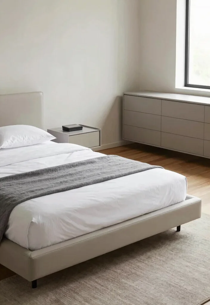 14 Contemporary Modern Bedroom Ideas with Clean Lines 2. Emphasize Clean Lines with Sleek Furnishings 0