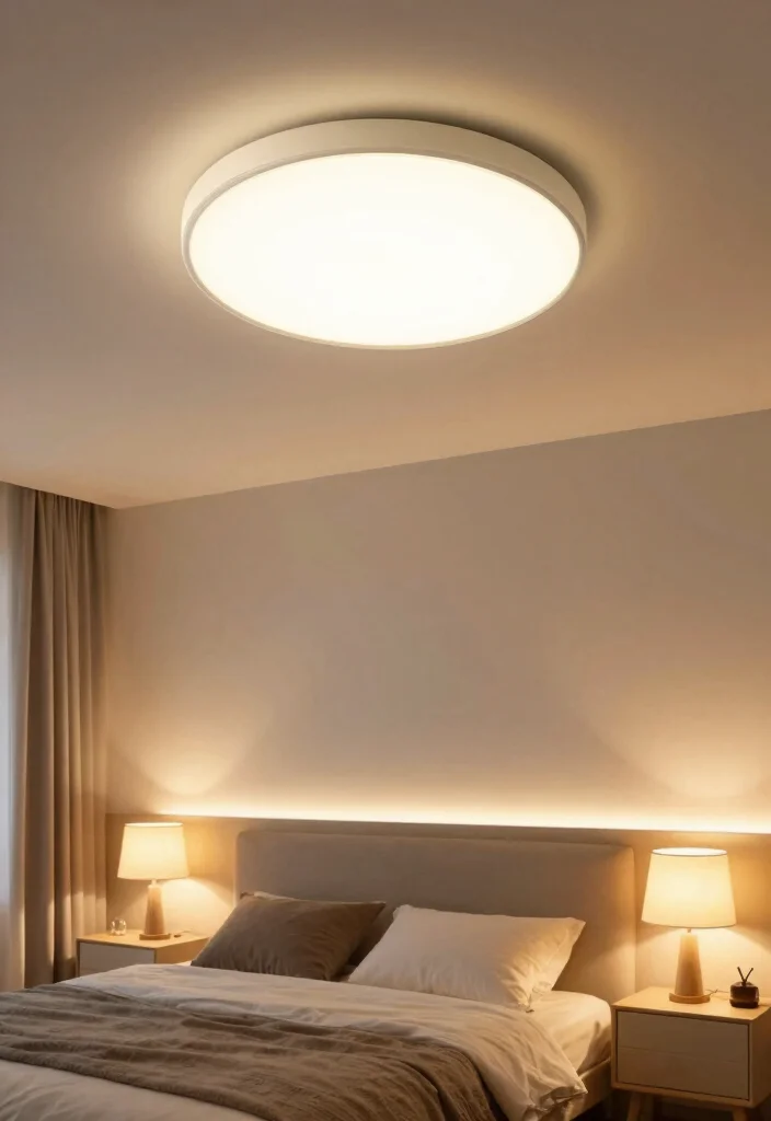 14 Contemporary Modern Bedroom Ideas with Clean Lines 9. Opt for Smart Lighting Solutions 0
