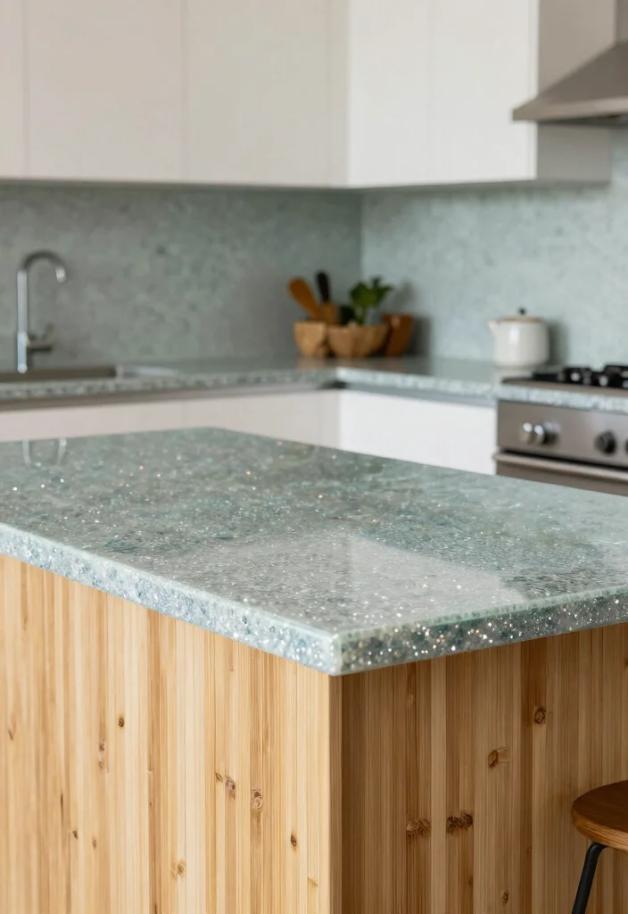 14 Kitchen Model Design Ideas for Modern Homes 5. Sustainable Countertops 0