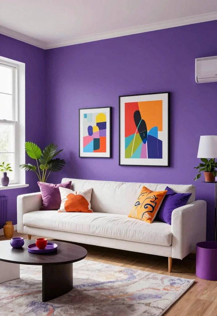 14 Living Room Wall Paint Color Ideas That Set the Tone 63 14 Living Room Wall Paint Color Ideas That Set the Tone 13. Ultra Violet 0
