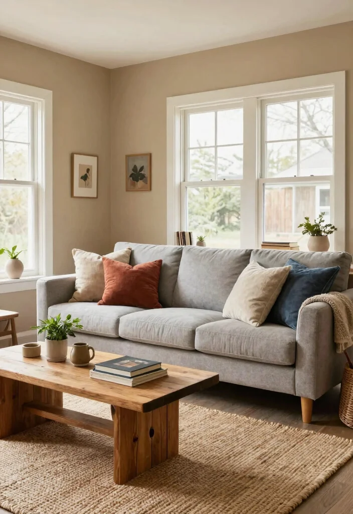 14 Living Room Wall Paint Color Ideas That Set the Tone 14 14 Living Room Wall Paint Color Ideas That Set the Tone 4. Earthy Beige 0