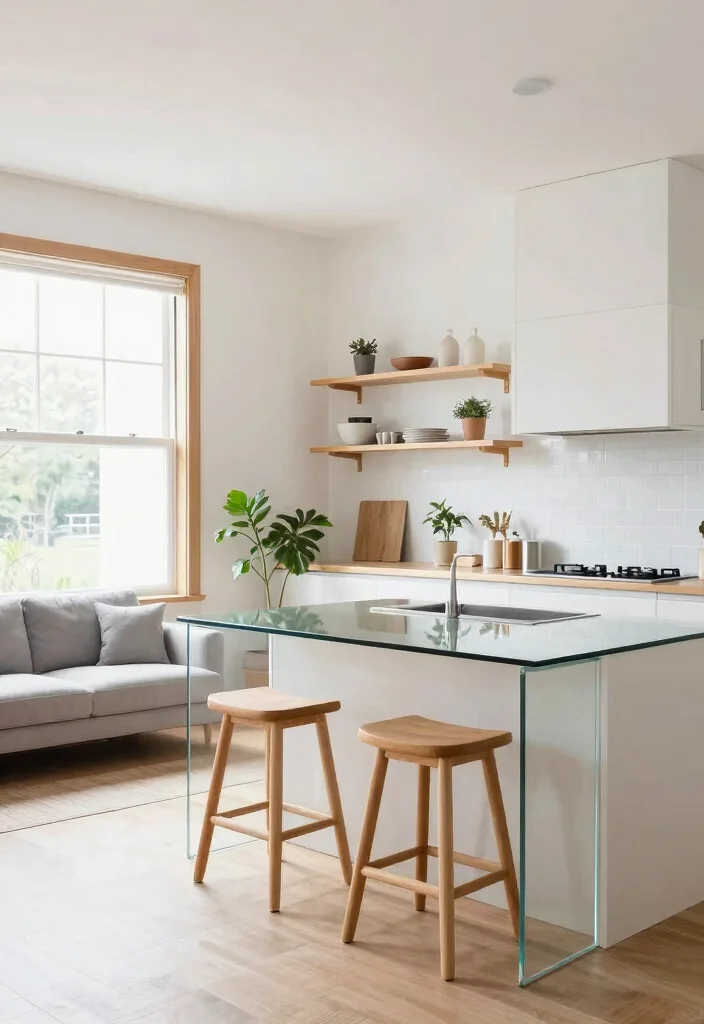14 Open Kitchen Ideas with Living Room Flow 1. Bright and Airy Aesthetics 0