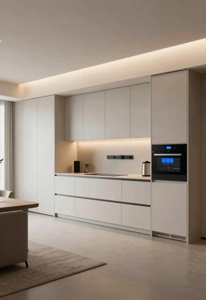 14 Open Kitchen Ideas with Living Room Flow 8. Smart Technology Integration 0