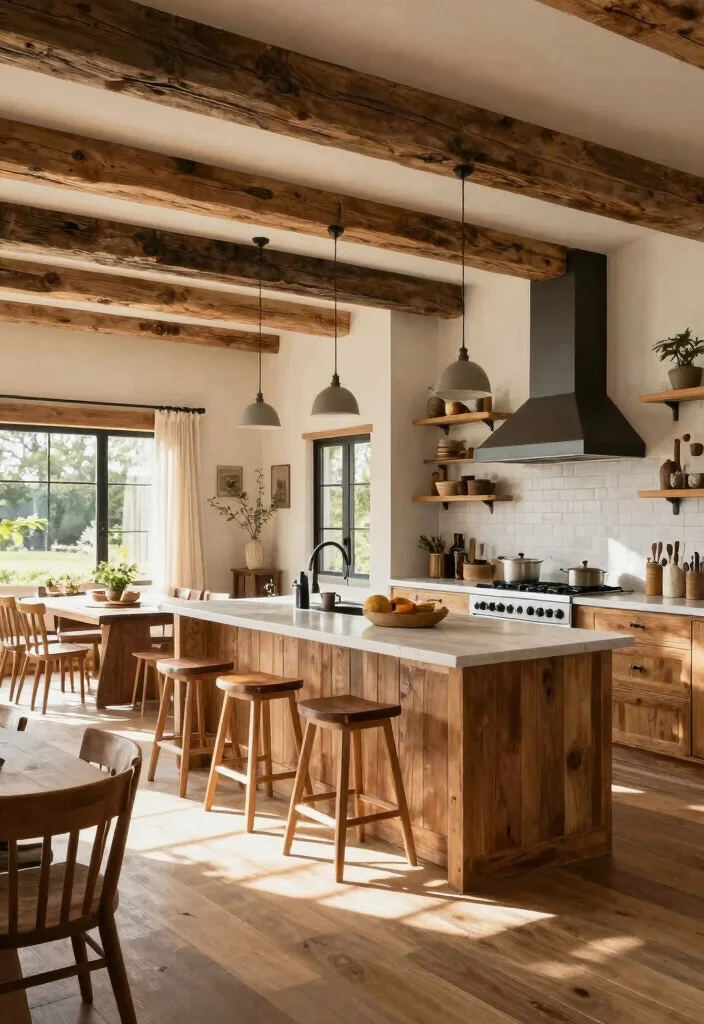 14 Rustic Modern Kitchen Ideas with Balanced Style 11. Functional Layouts 0