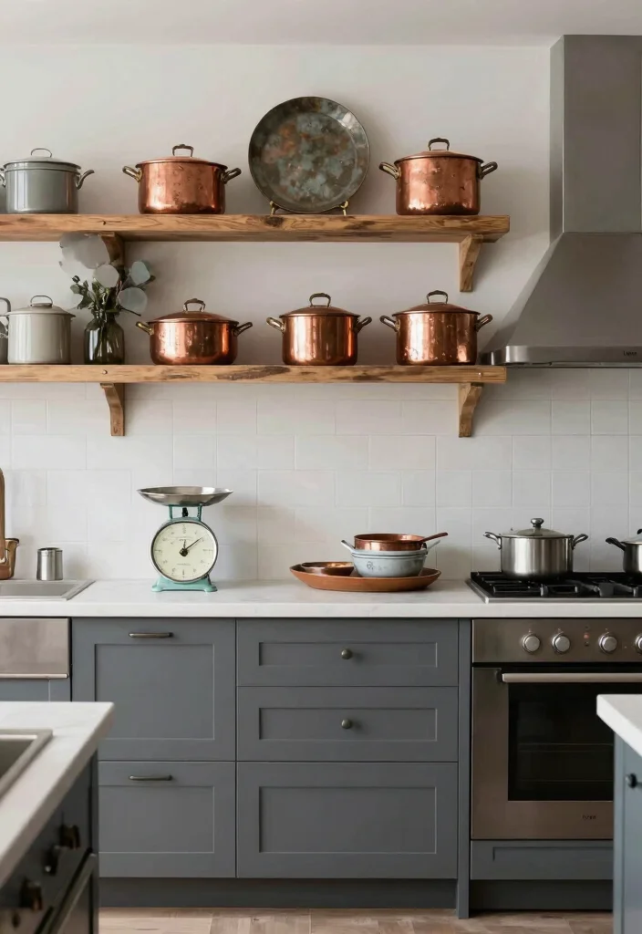 14 Rustic Modern Kitchen Ideas with Balanced Style 12. Vintage Accents 0