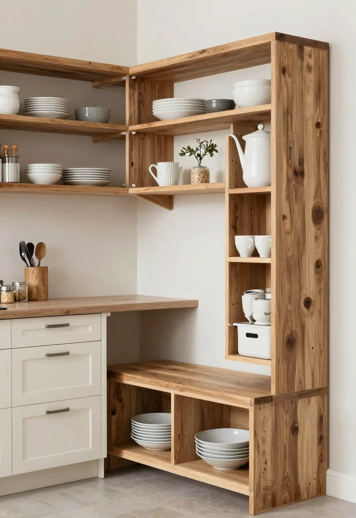 14 Rustic Modern Kitchen Ideas with Balanced Style 13. Smart Storage Solutions 0
