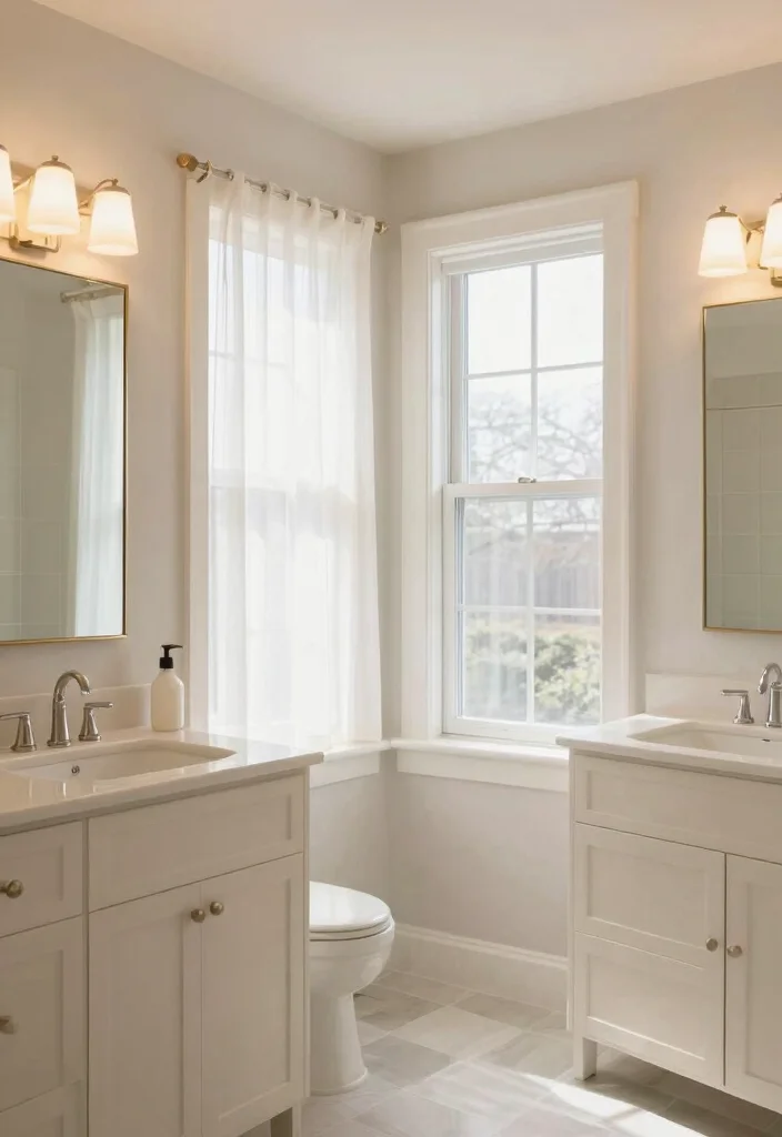 14 Seaside Bathroom Ideas with Breezy Coastal Vibes 8. Light and Airy Space 0