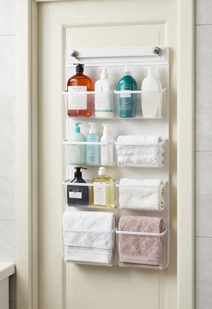 14 Small Bathroom Storage Ideas That Actually Work 1 14 Small Bathroom Storage Ideas That Actually Work 1. Over the Door Organizers 0
