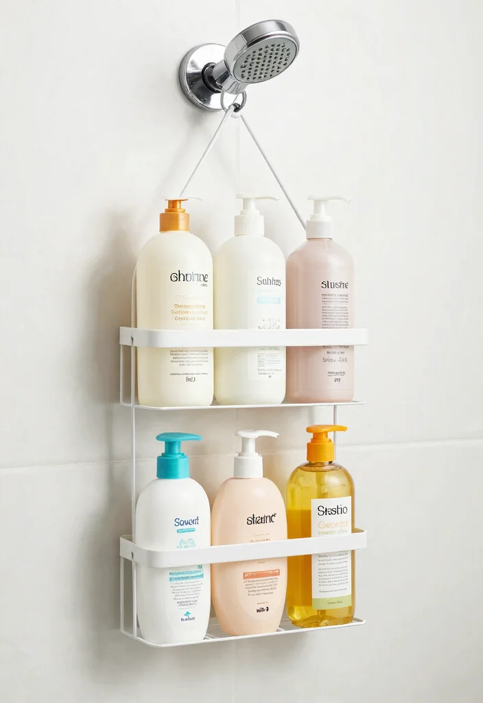 14 Small Bathroom Storage Ideas That Actually Work 40 14 Small Bathroom Storage Ideas That Actually Work 10. Shower Caddies 0