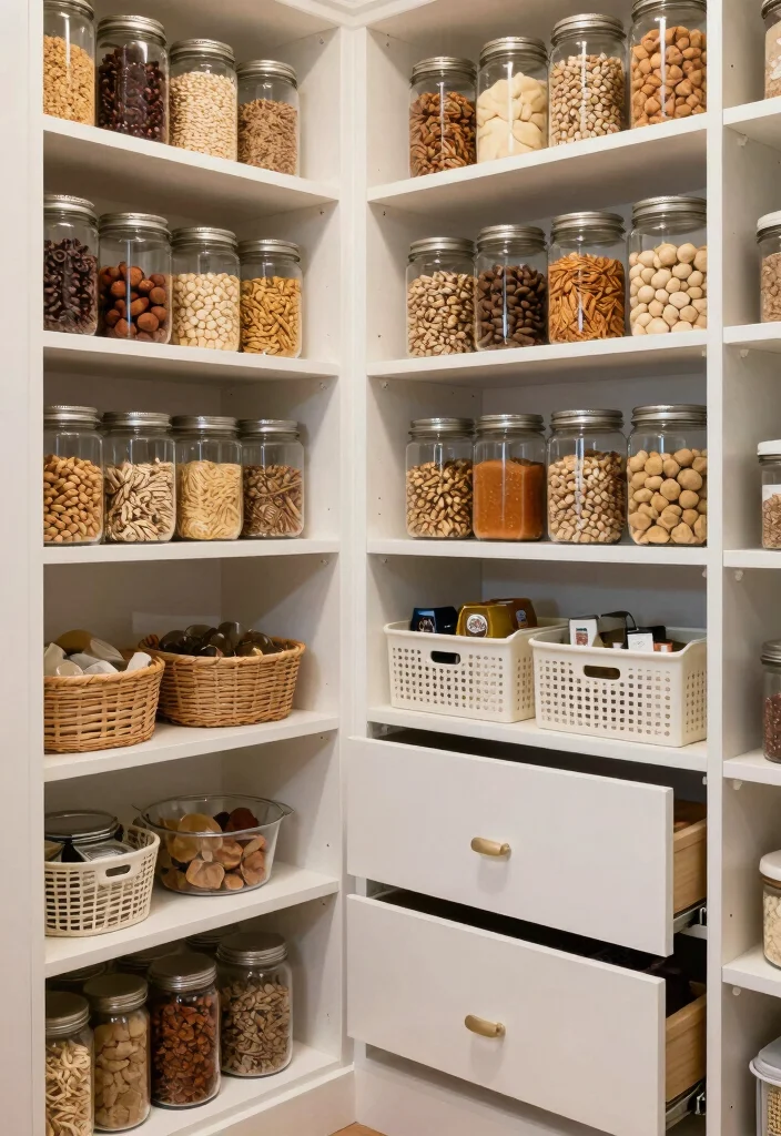 18 Luxury Kitchen Ideas with High End Finishes 14. Customized Pantry Solutions 0